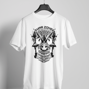 Gamer t-shirt with tactical skull and Warzone theme